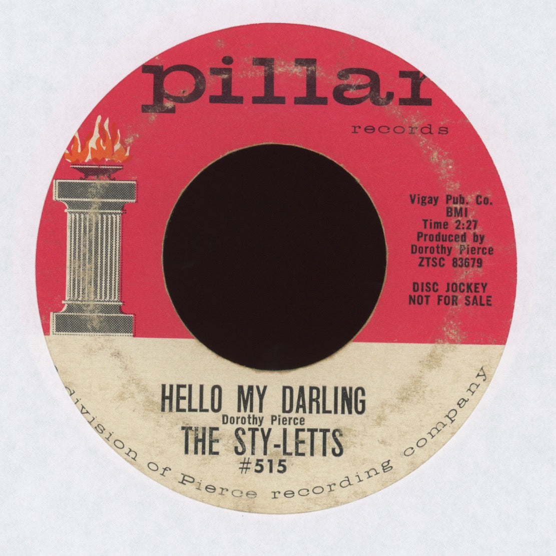 The Sty-Letts - Hello My Darling on Pillar