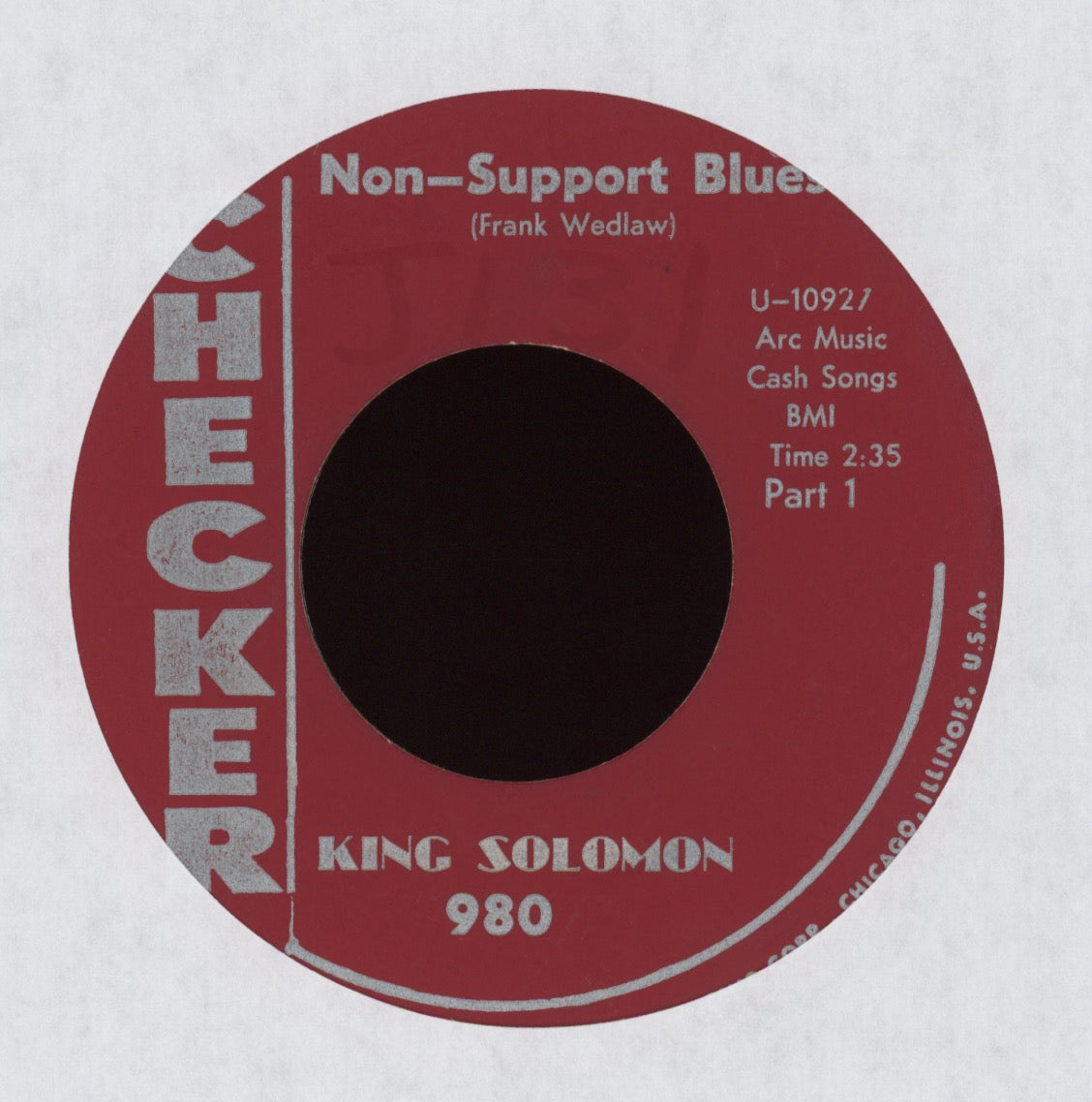 King Solomon - Non-Support Blues on Checker