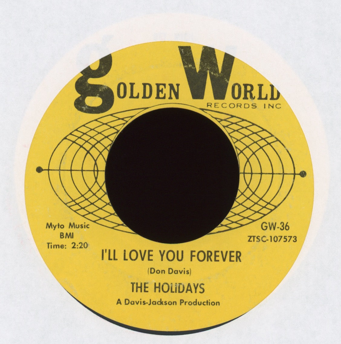 The Holidays - I’ll Love You Forever on Golden World