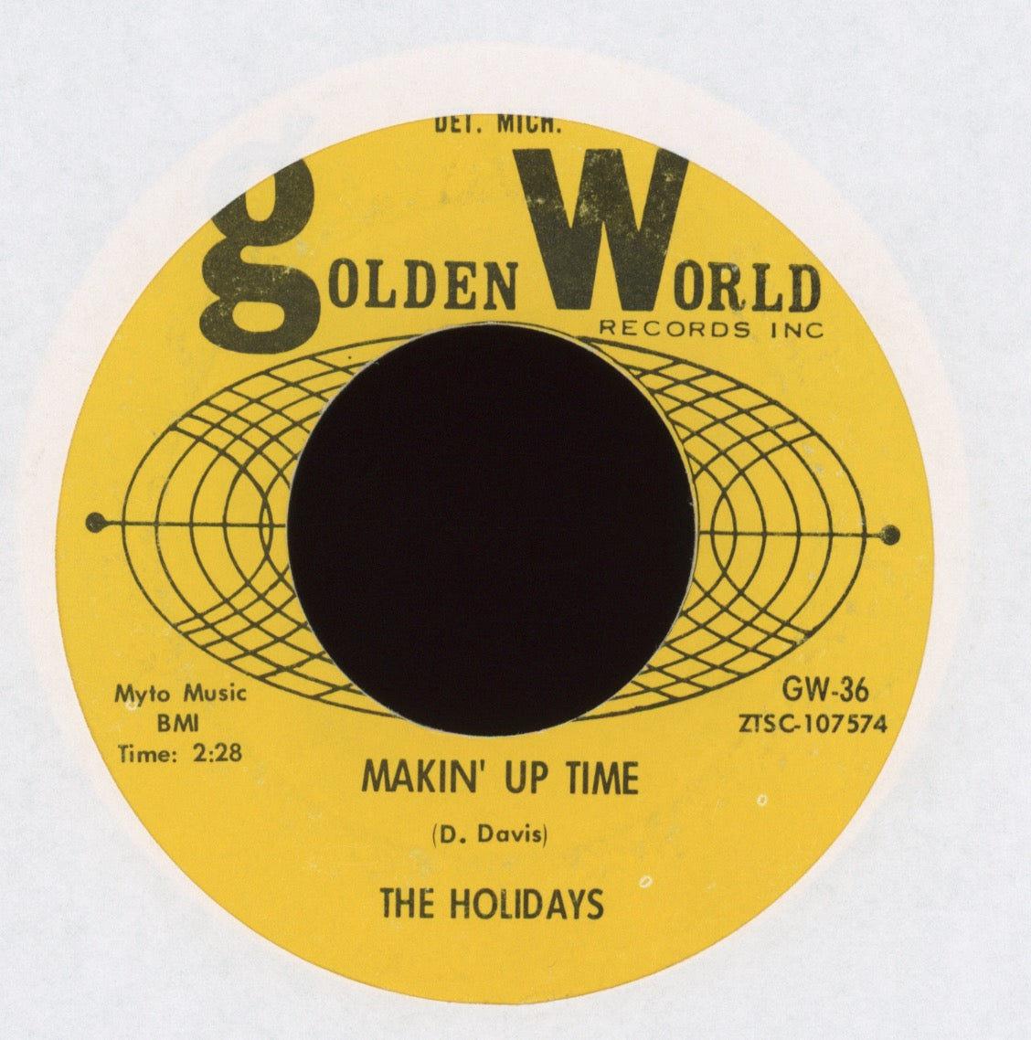 The Holidays - I’ll Love You Forever on Golden World
