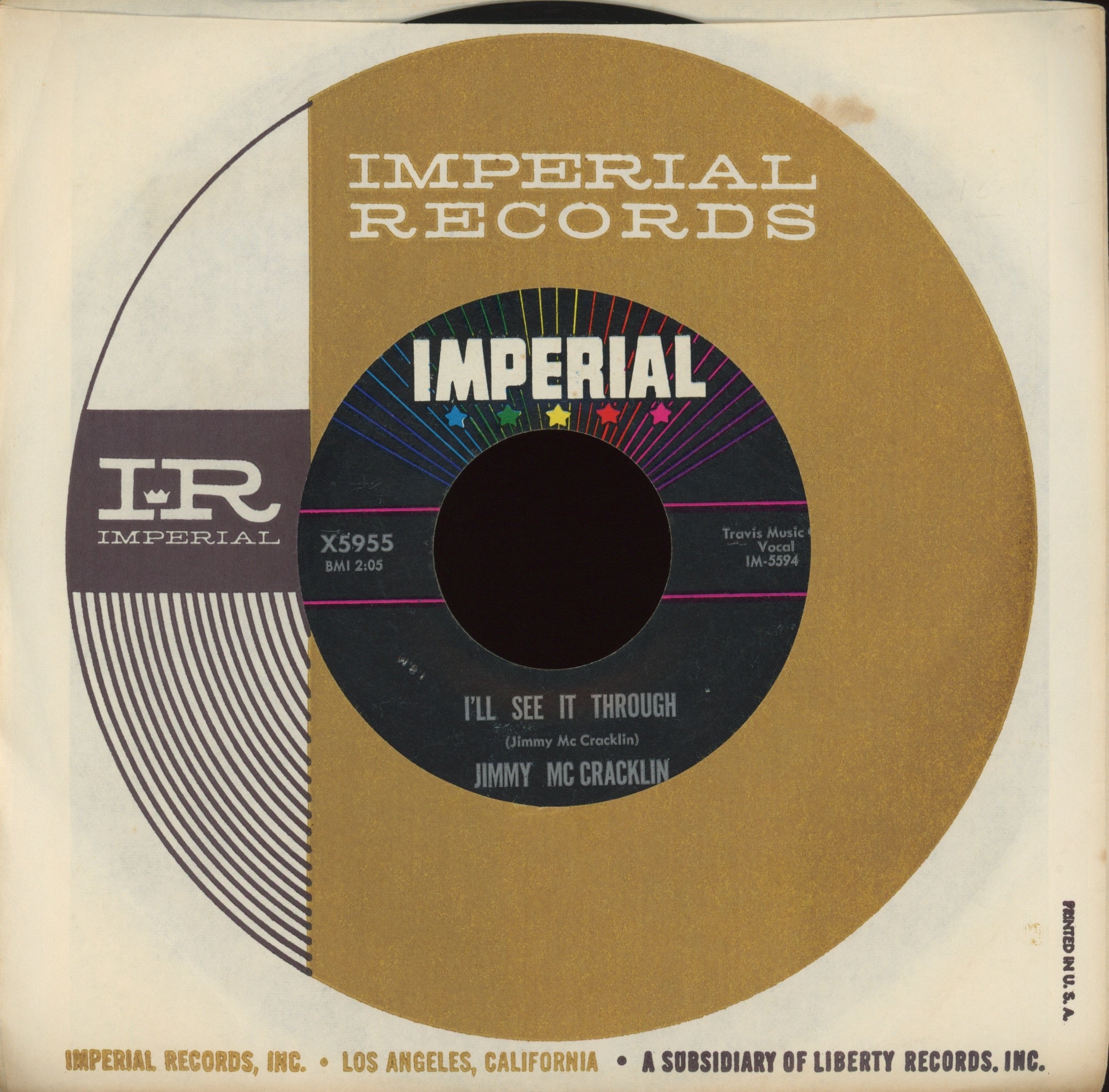 Jimmy McCracklin - I'll See It Through on Imperial