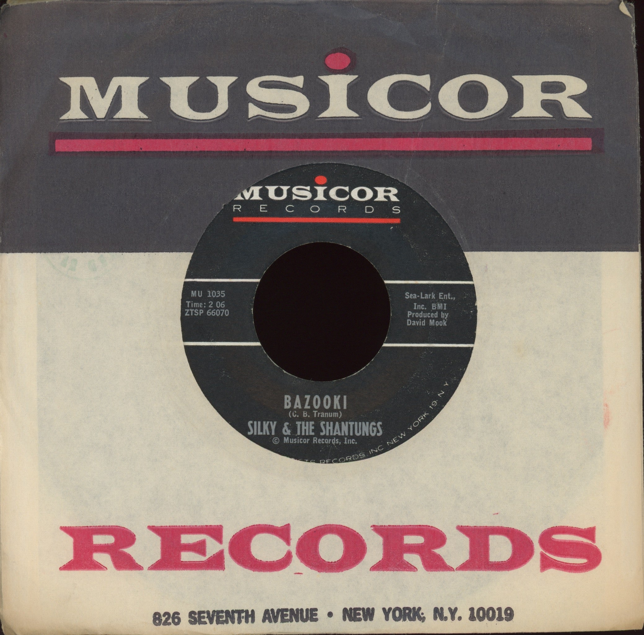 Silky & The Shantungs - He's A Fink / Bazooki on Musicor
