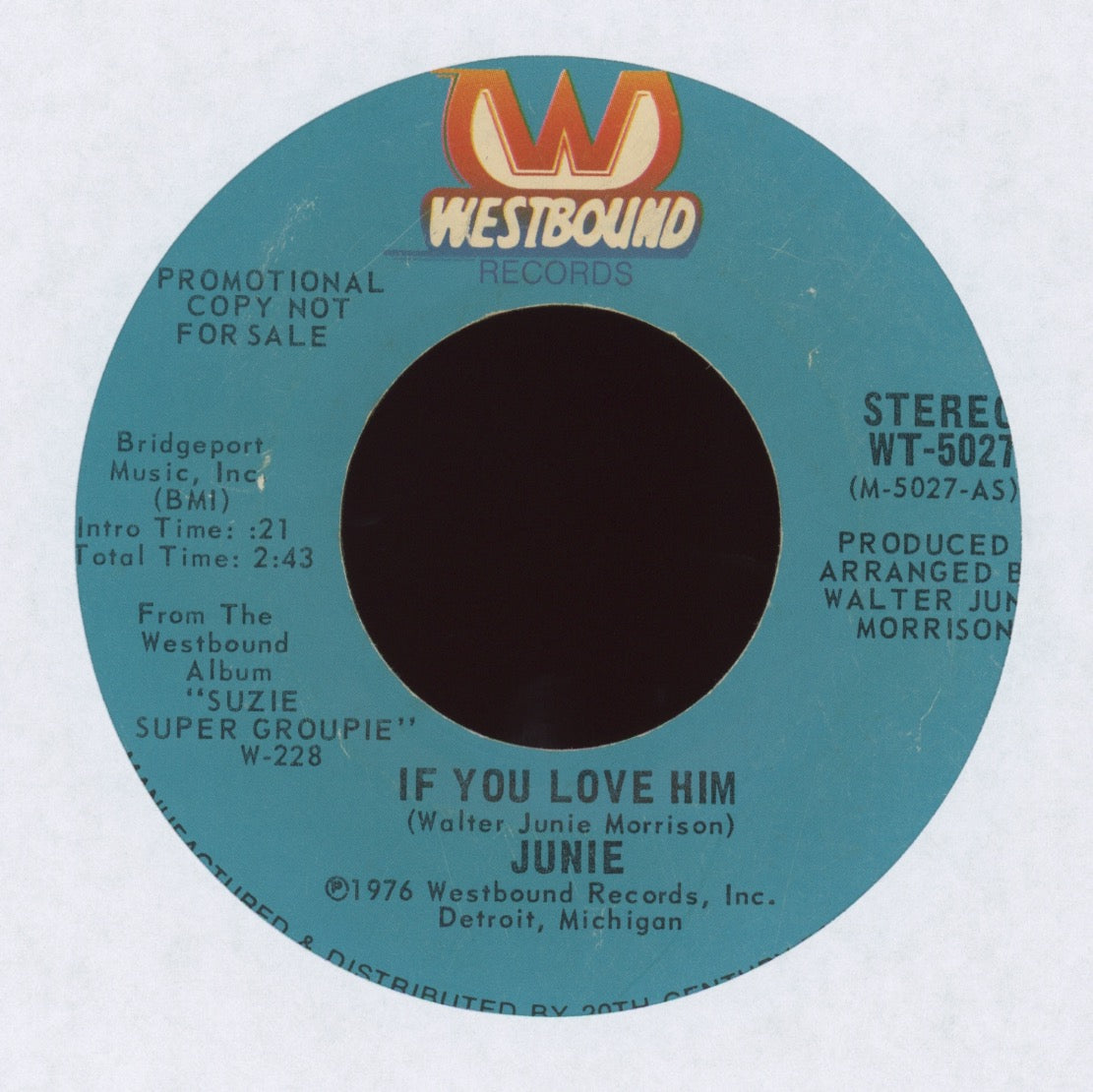 Junie Morrison - If You Love Him on Westbound Promo