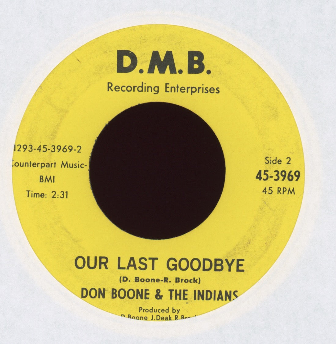 Don Boone & The Indians - Pitty-Pat on D.M.B.