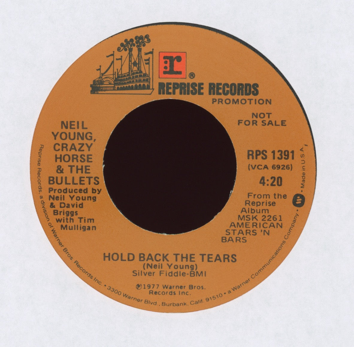 Neil Young & Crazy Horse - Like A Hurricane on Reprise Promo