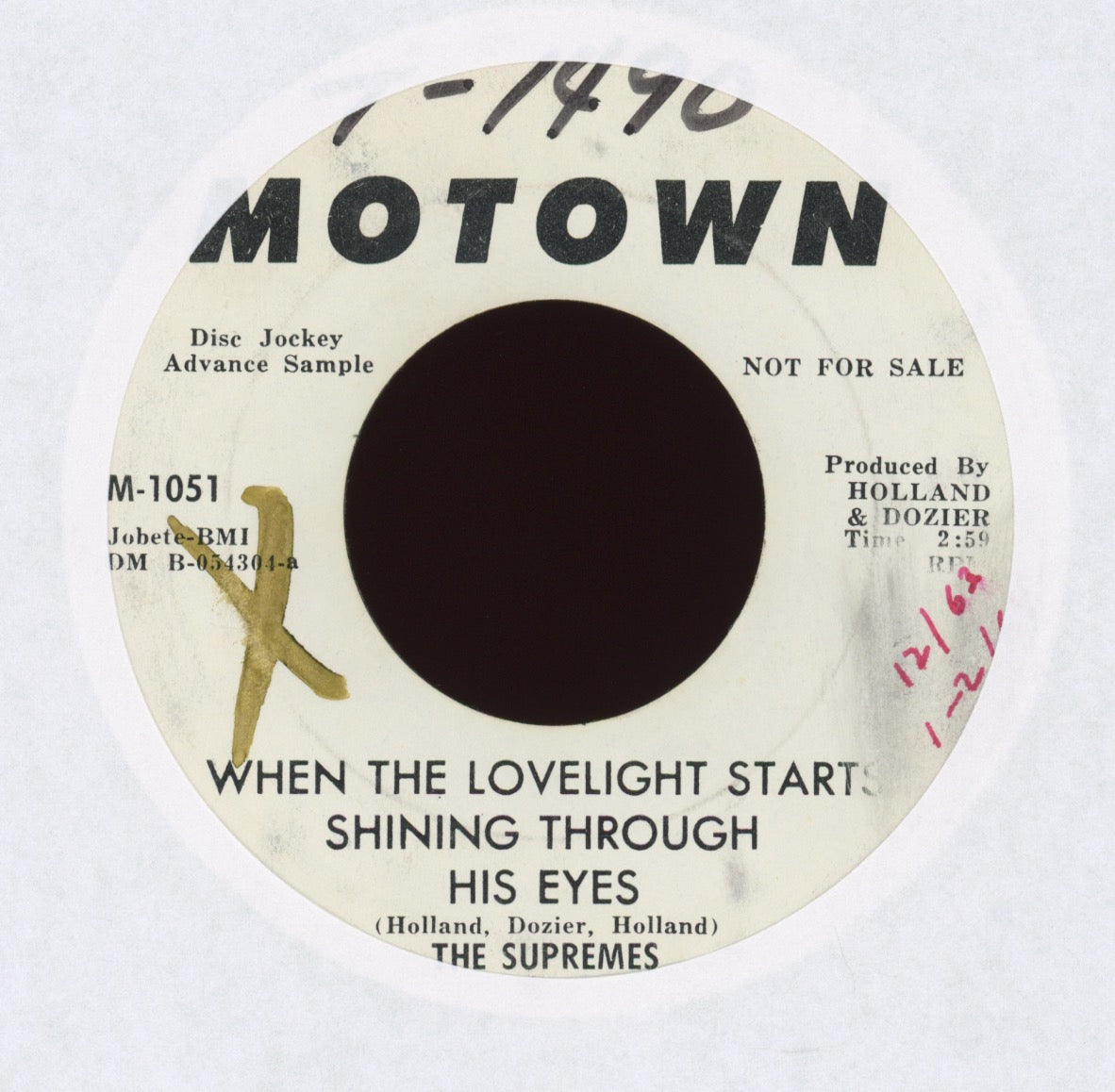 The Supremes - When The Lovelight Starts Shining Through His Eyes on Motown Promo