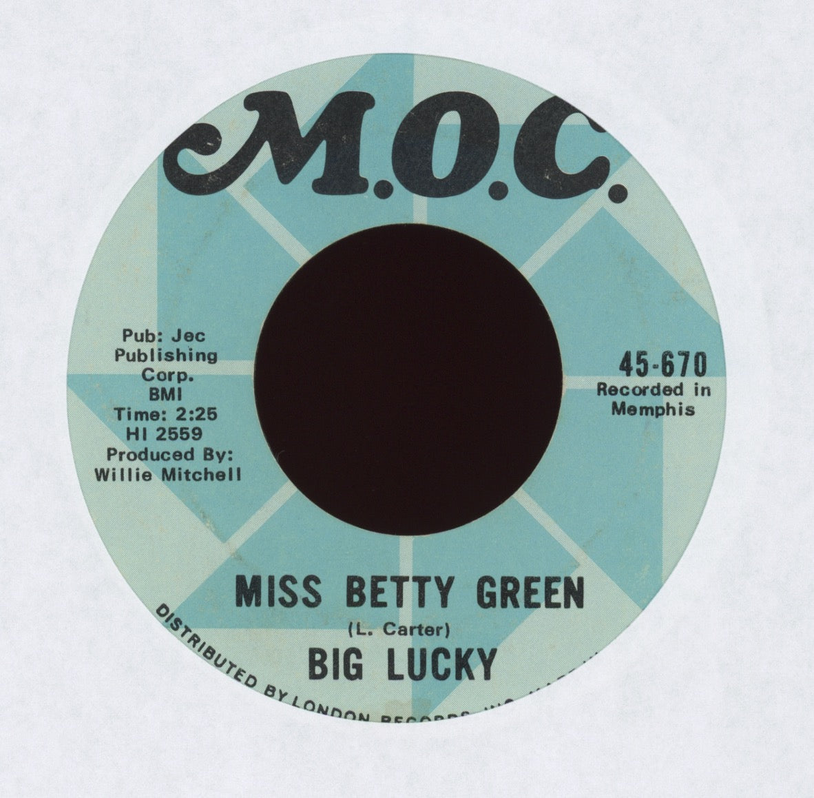 Big Lucky Carter - Stop Arguing Over Me on M.O.C.