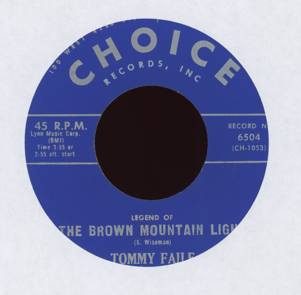 Tommy Faile - You Don't Love Me Like You Used To Do on Choice