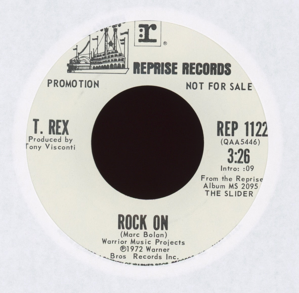 T. Rex - The Slider on Reprise Promo