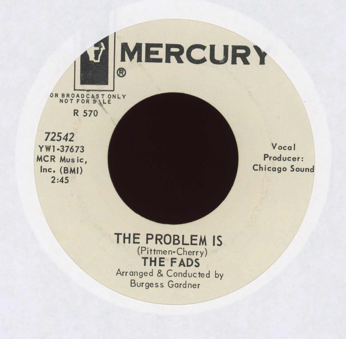 The Fads - Just Like A Woman on Mercury Promo