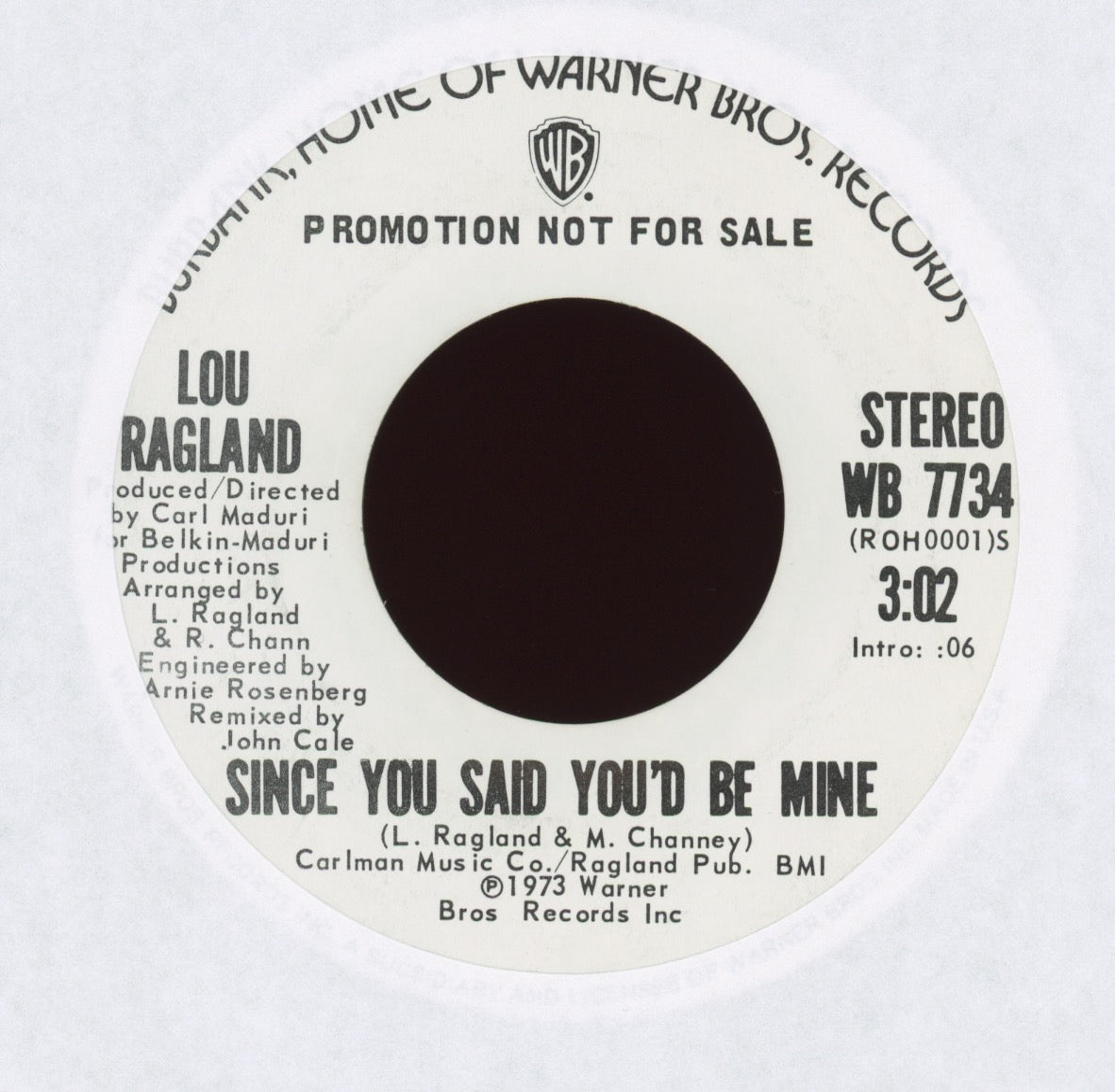 Lou Ragland - Since You Said You'd Be Mine on WB Promo