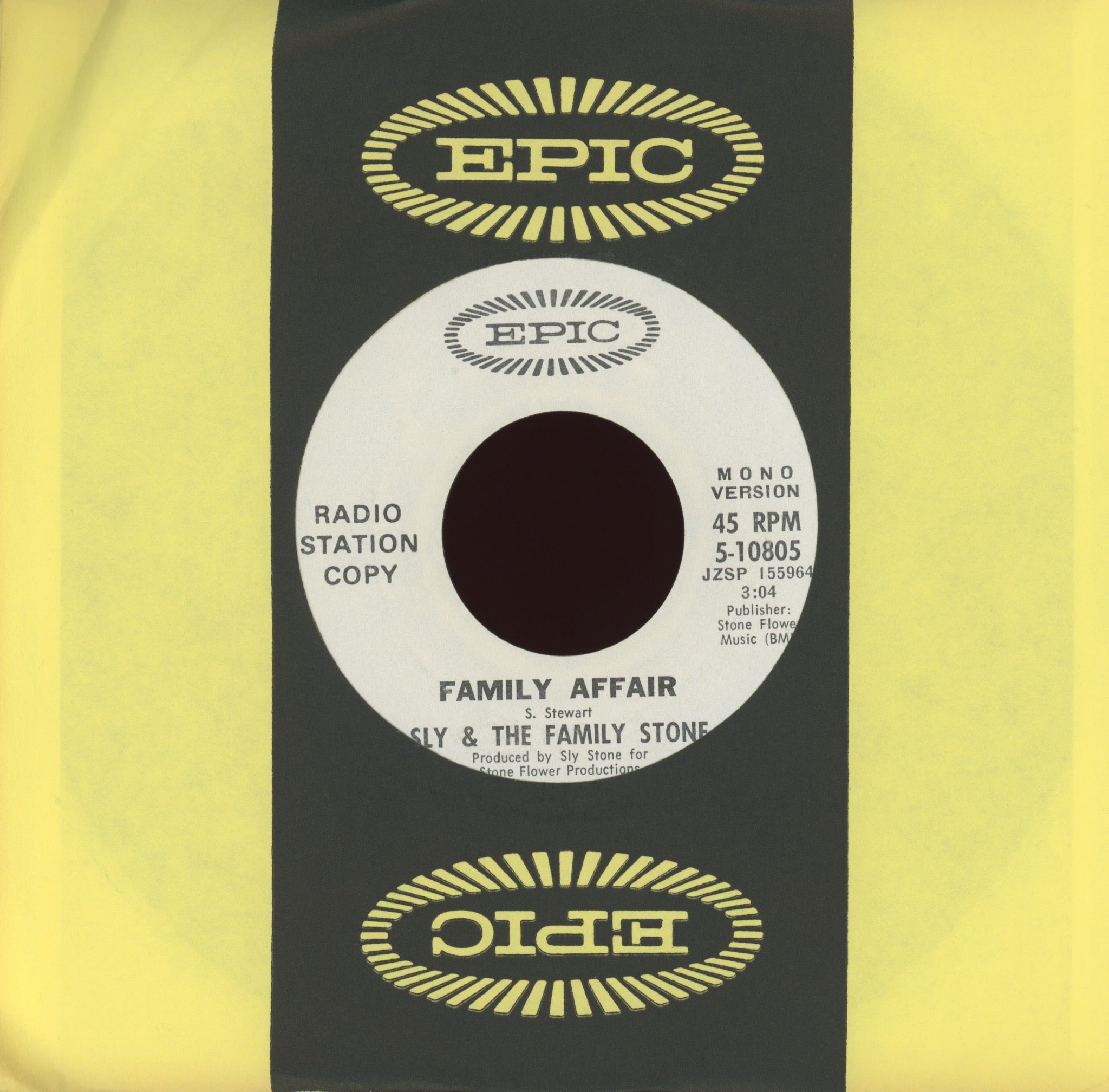 Sly & The Family Stone - Family Affair on Epic Promo