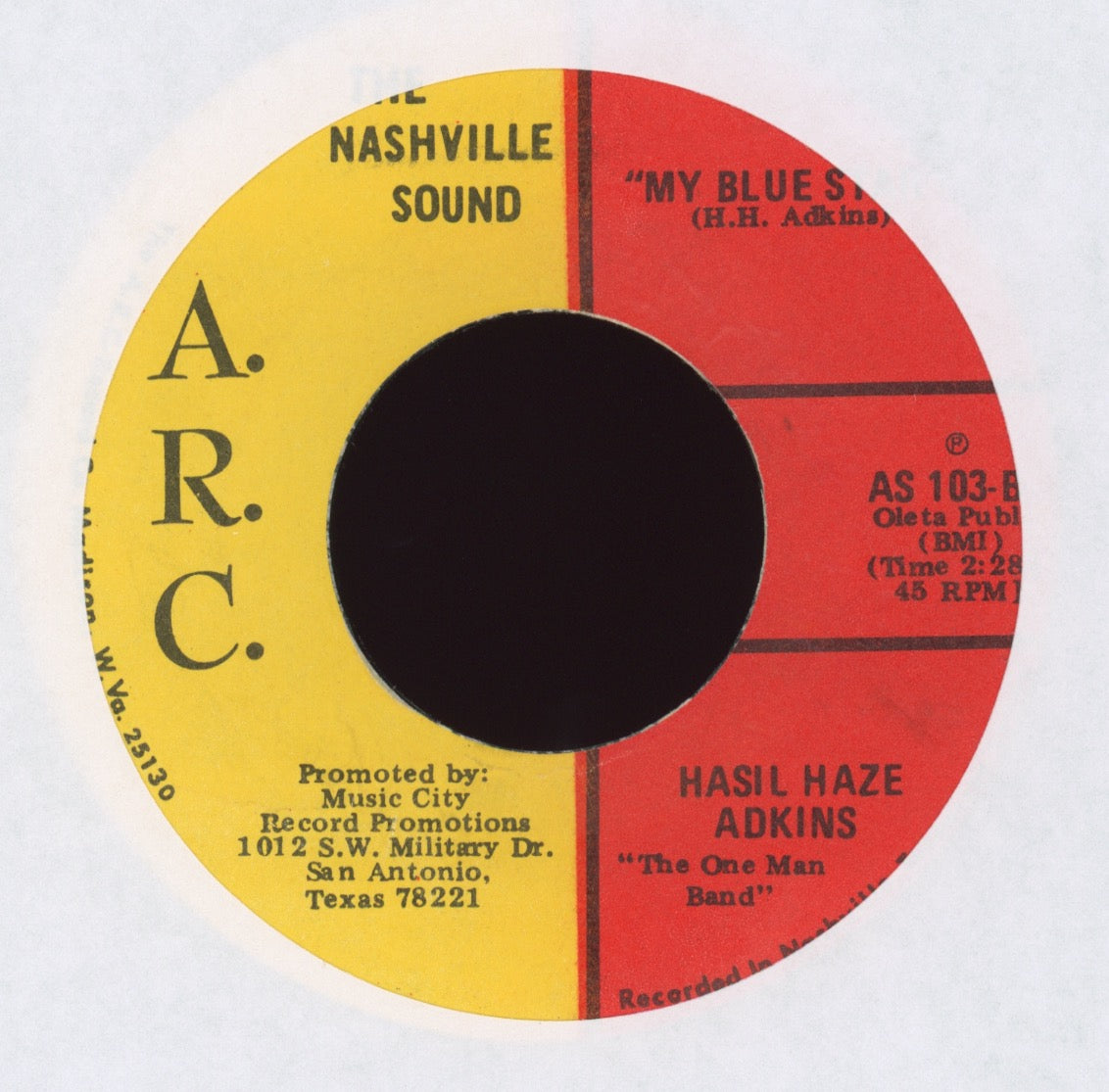 Hasil Adkins - Heartaches Over You on A.R.C.