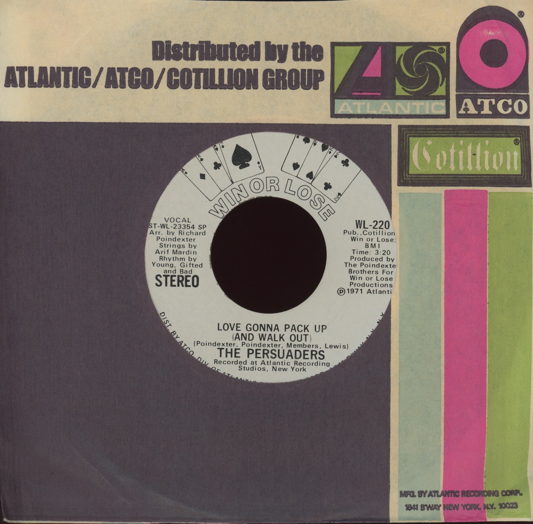 The Persuaders - Love Gonna Pack Up (And Walk Out) on Win or Lose Promo