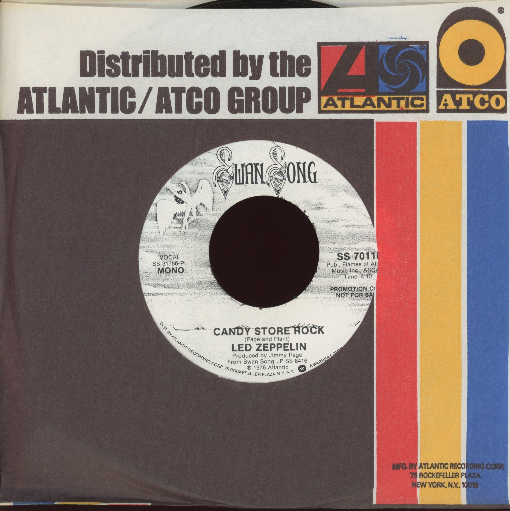 Led Zeppelin - Candy Store Rock on Swan Song Promo