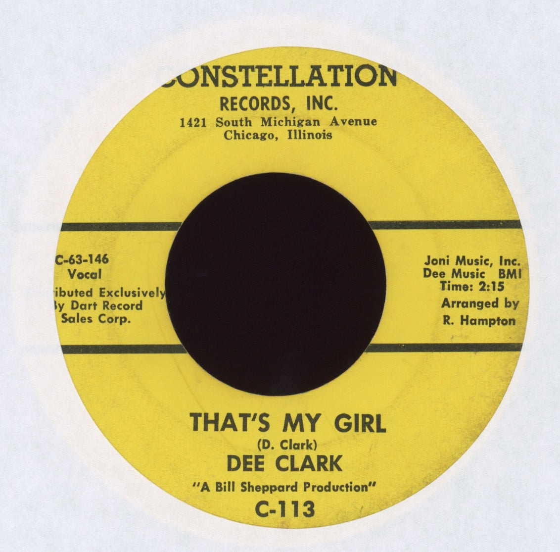 Dee Clark - That's My Girl on Constellation