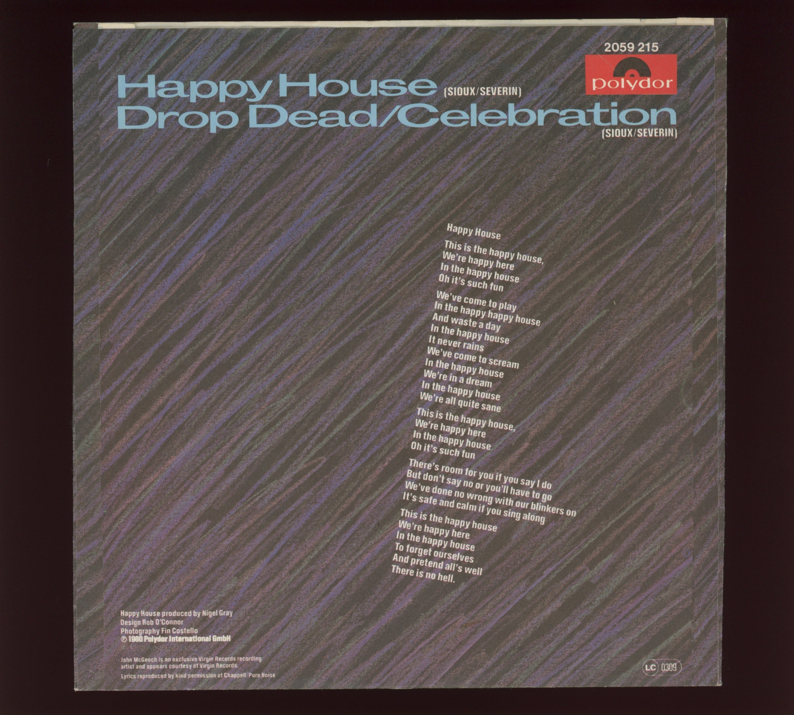 Siouxsie & The Banshees - Happy House on Polydor German Press
