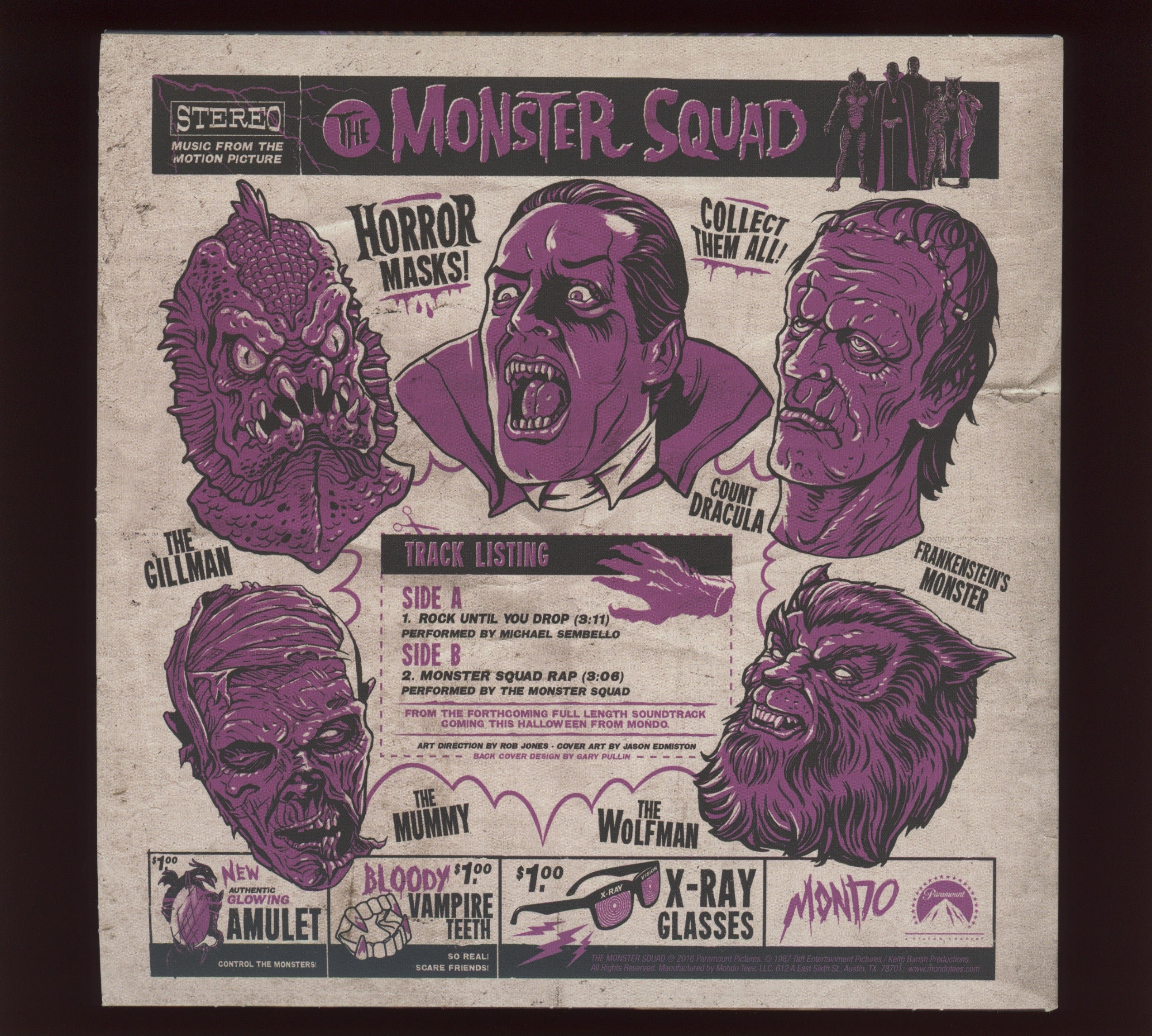 Michael Sembello - The Monster Squad on Mondo Bone Colored with Purple Splatter