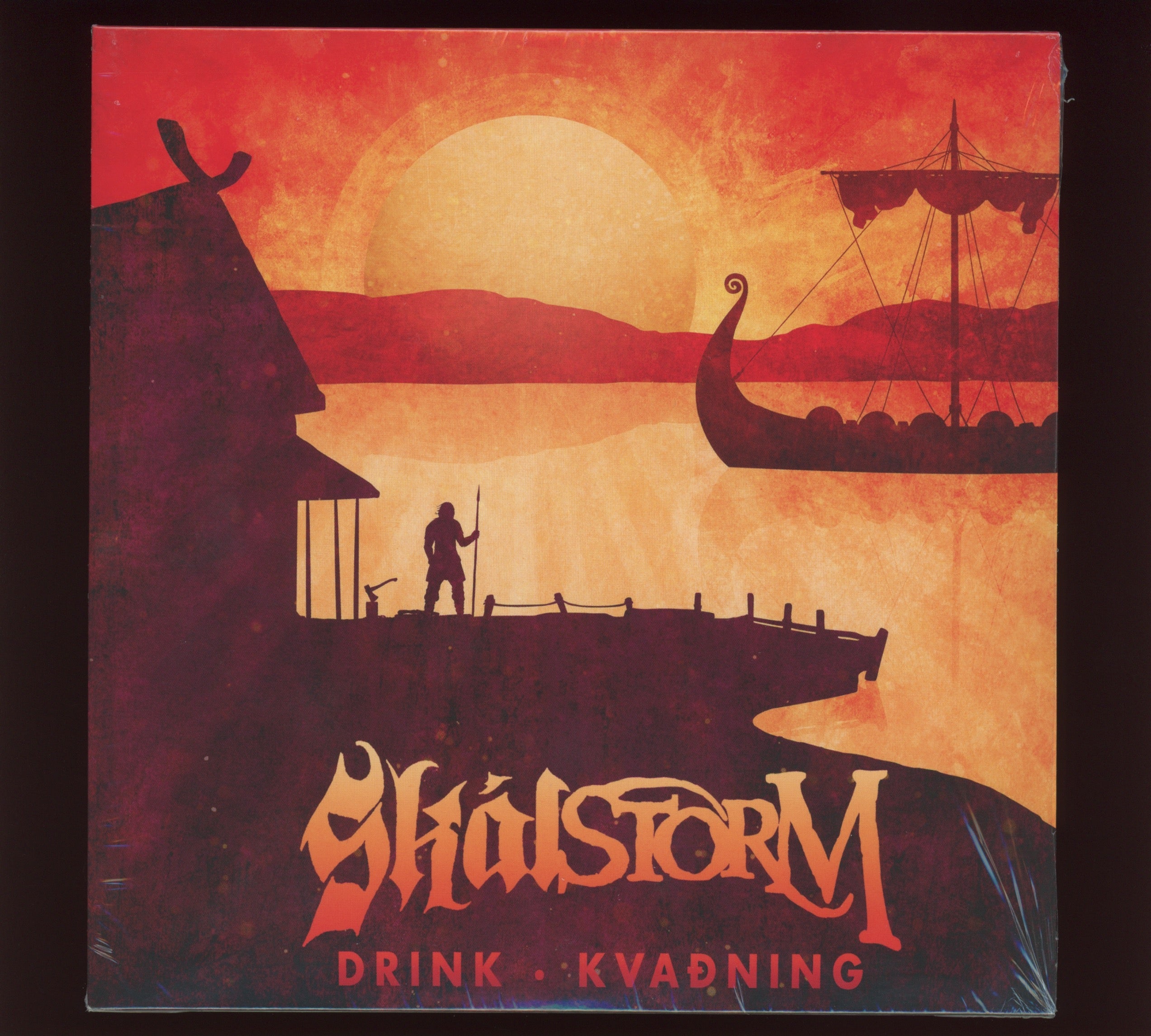 Skálmöld - Skálstorm (Drink - Kvaðning) on Napalm Pink Vinyl Split 7" Austrian Pressing