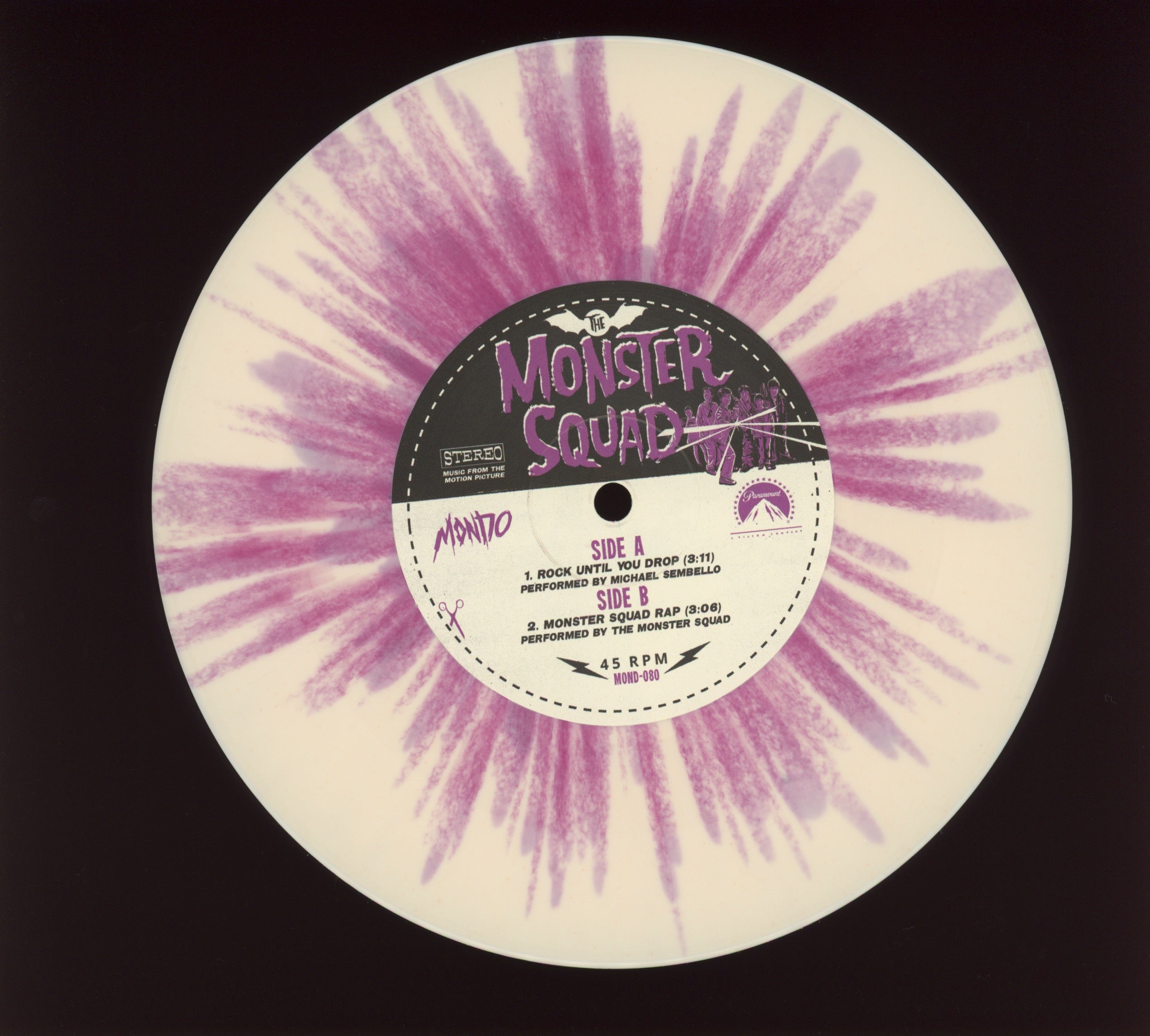 Michael Sembello - The Monster Squad on Mondo Bone Colored with Purple Splatter