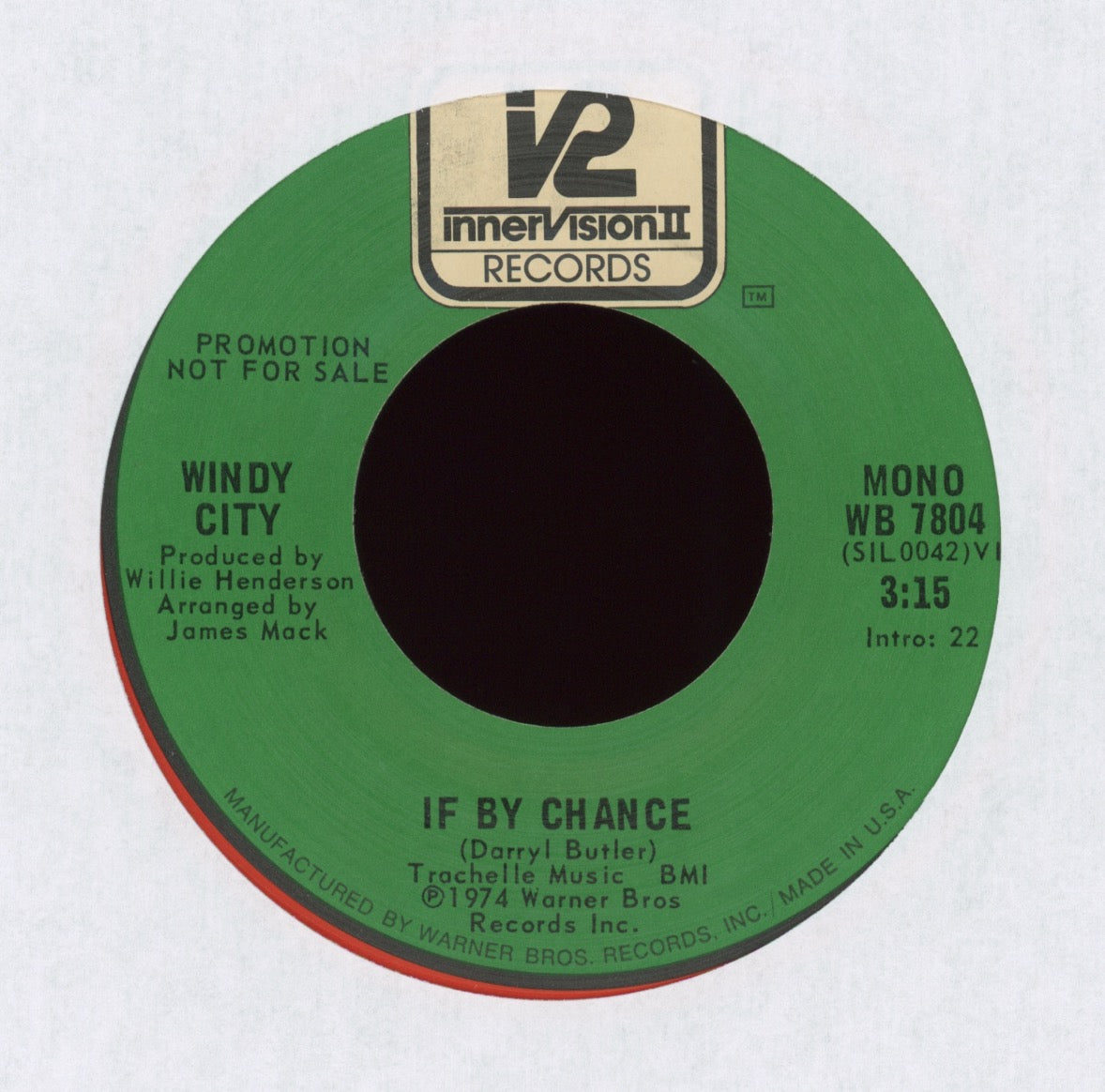 Windy City - If By Chance on Innervision II Promo
