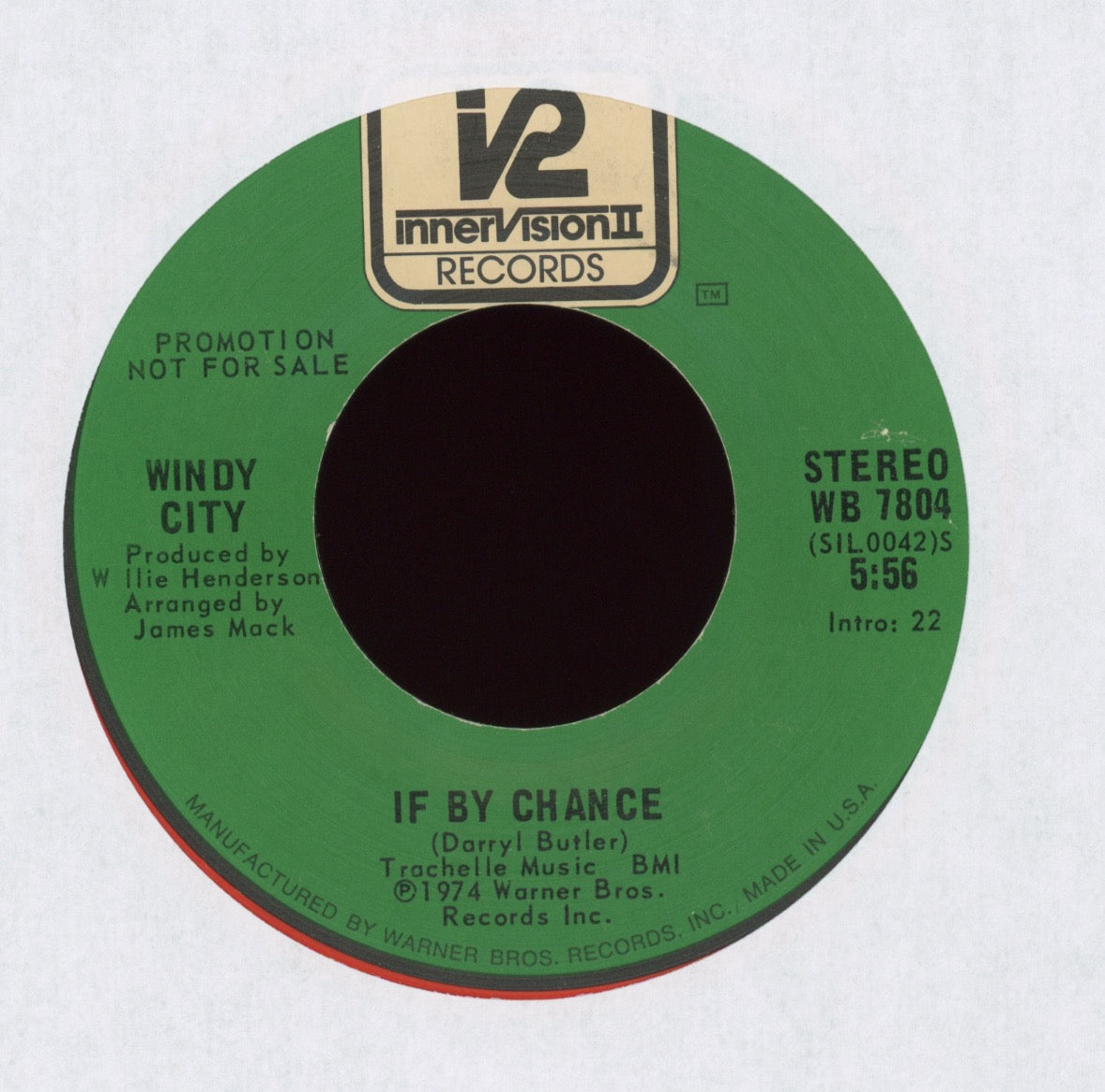 Windy City - If By Chance on Innervision II Promo