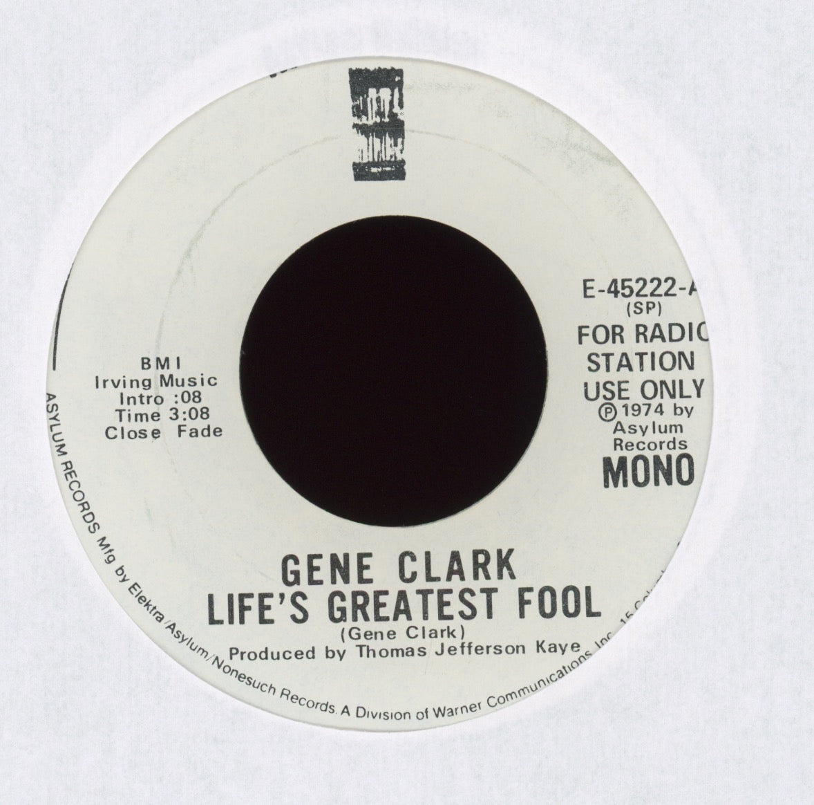 Gene Clark - Life's Greatest Fool on Asylum Promo