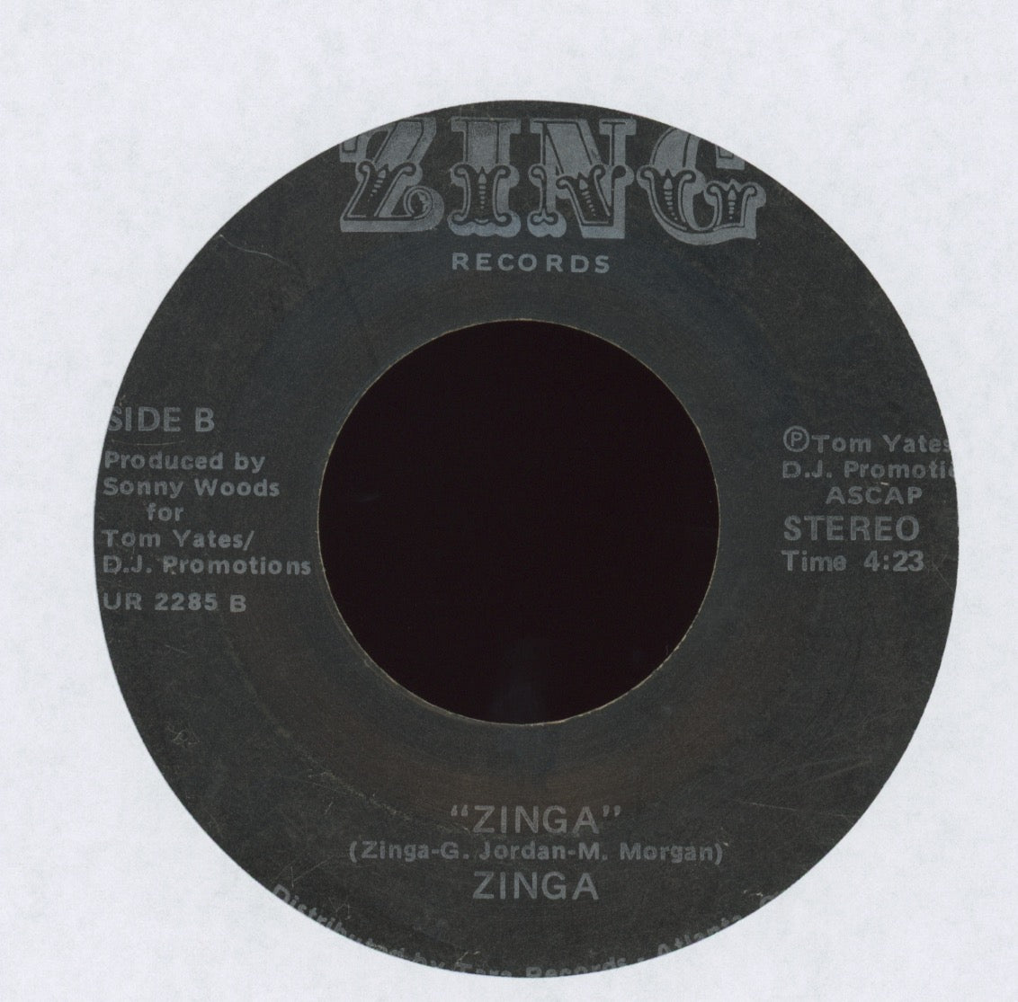 Zinga Washington - Zinga / I'm Not Strong Enough on Zing