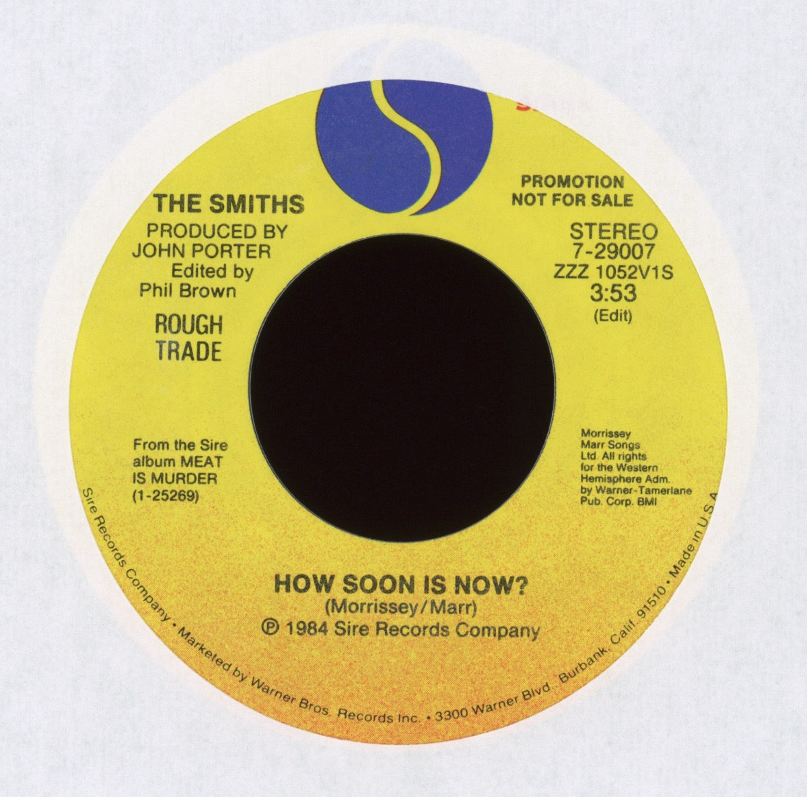 The Smiths - How Soon Is Now? on Sire Promo