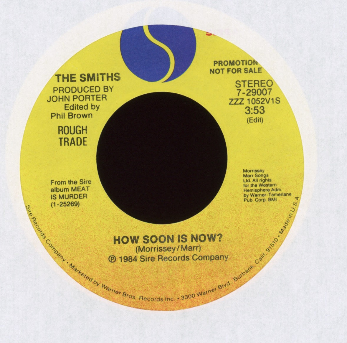 The Smiths - How Soon Is Now? on Sire Promo