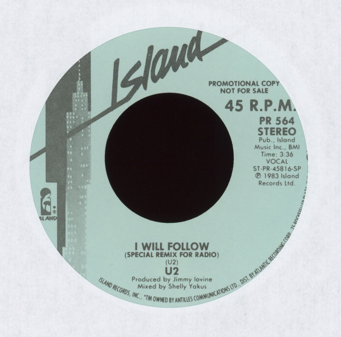 U2 - I Will Follow on Island Promo