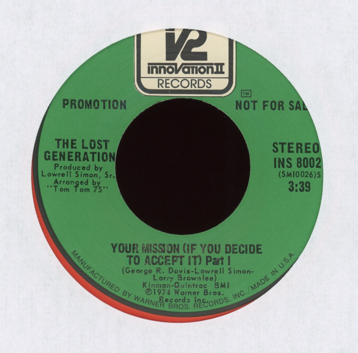 The Lost Generation - Your Mission (If You Decide To Accept It) on Innovation II Promo