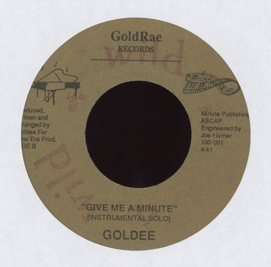 Goldee - Give Me A Minute on GoldRae