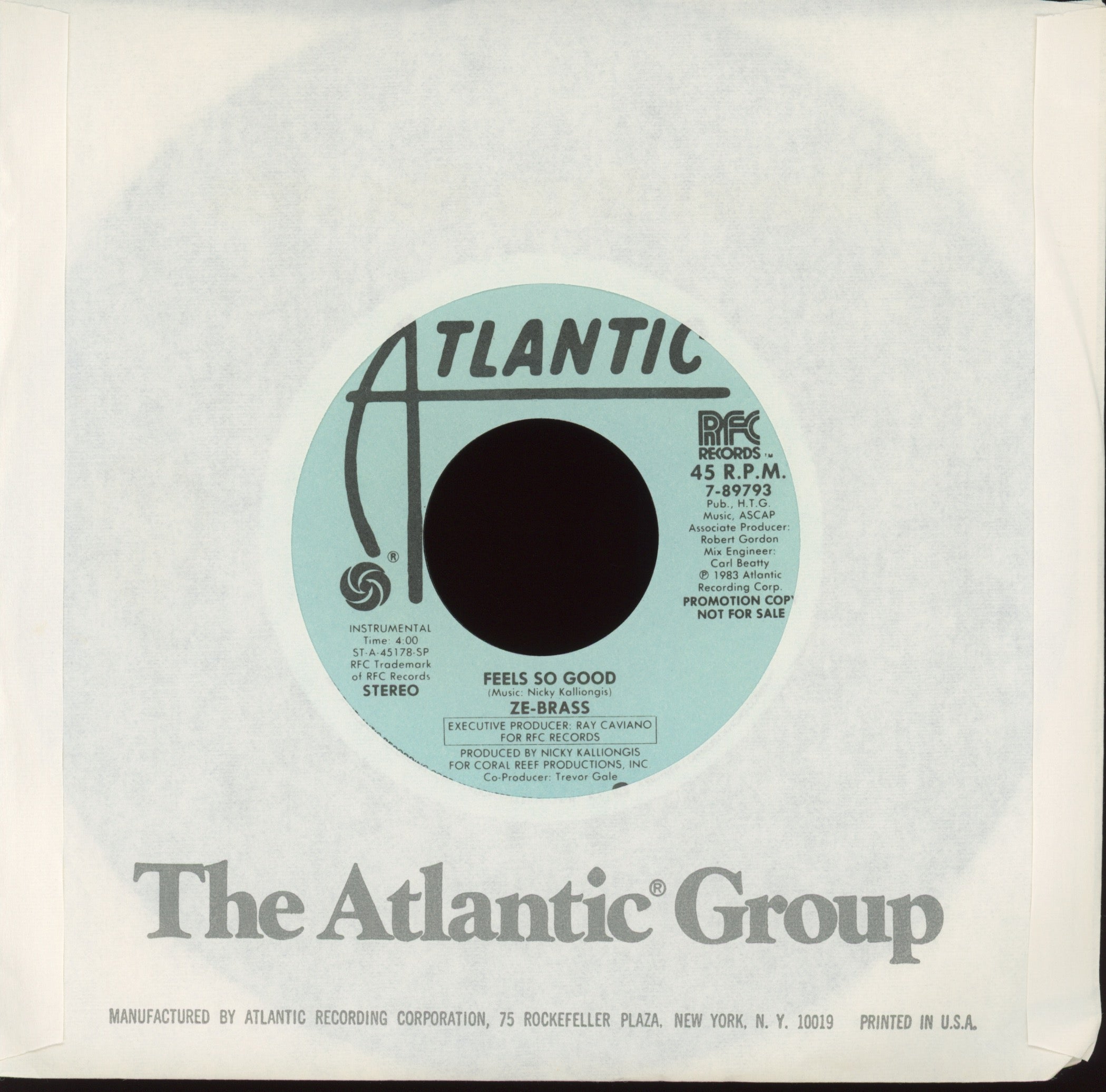 Ze-Brass - Feels So Good on Atlantic Promo
