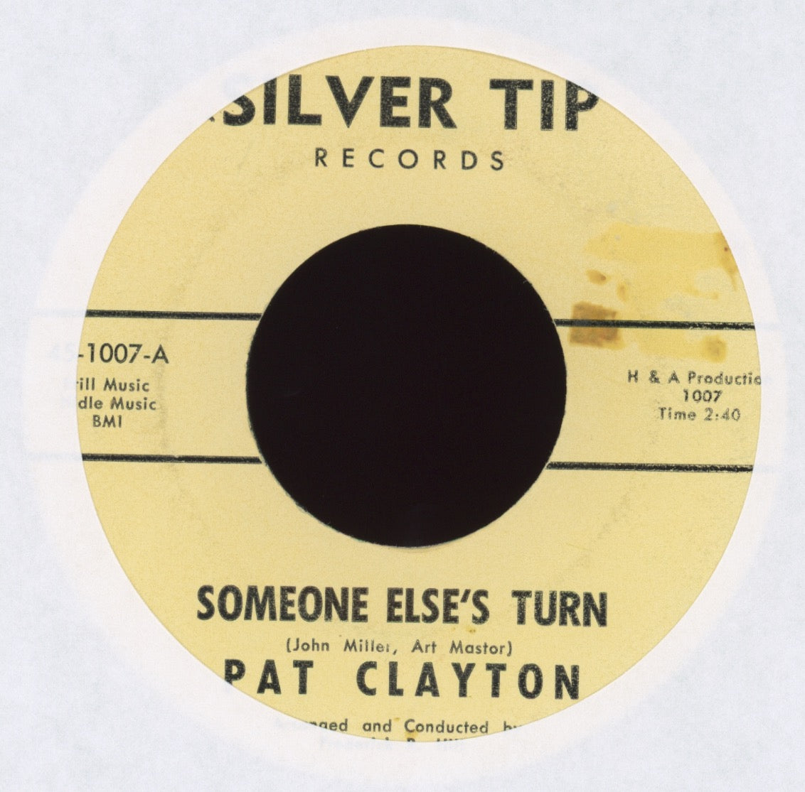Pat Clayton - Someone Else's Turn on Silver Tip