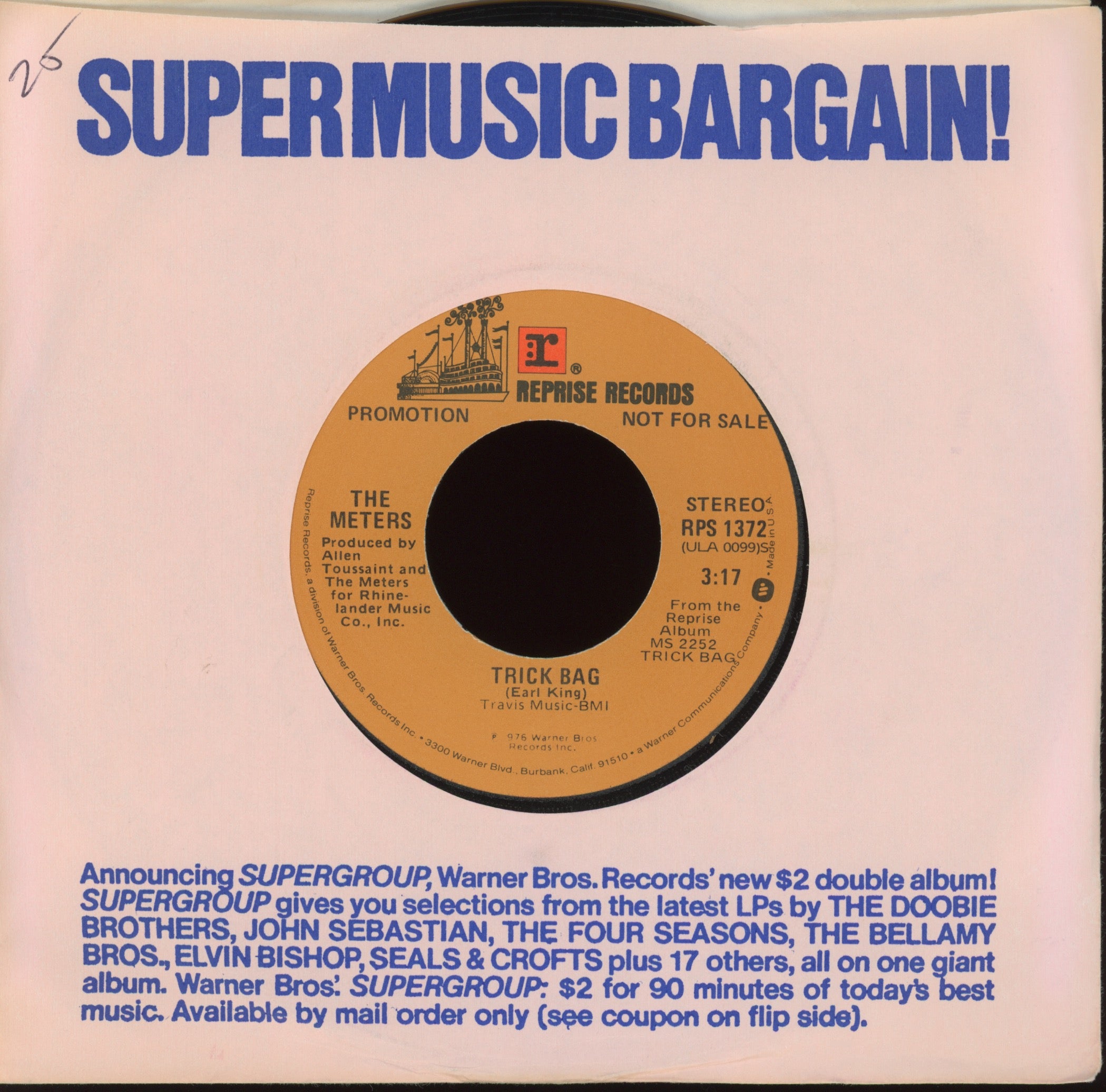 The Meters - Trick Bag on Reprise Promo