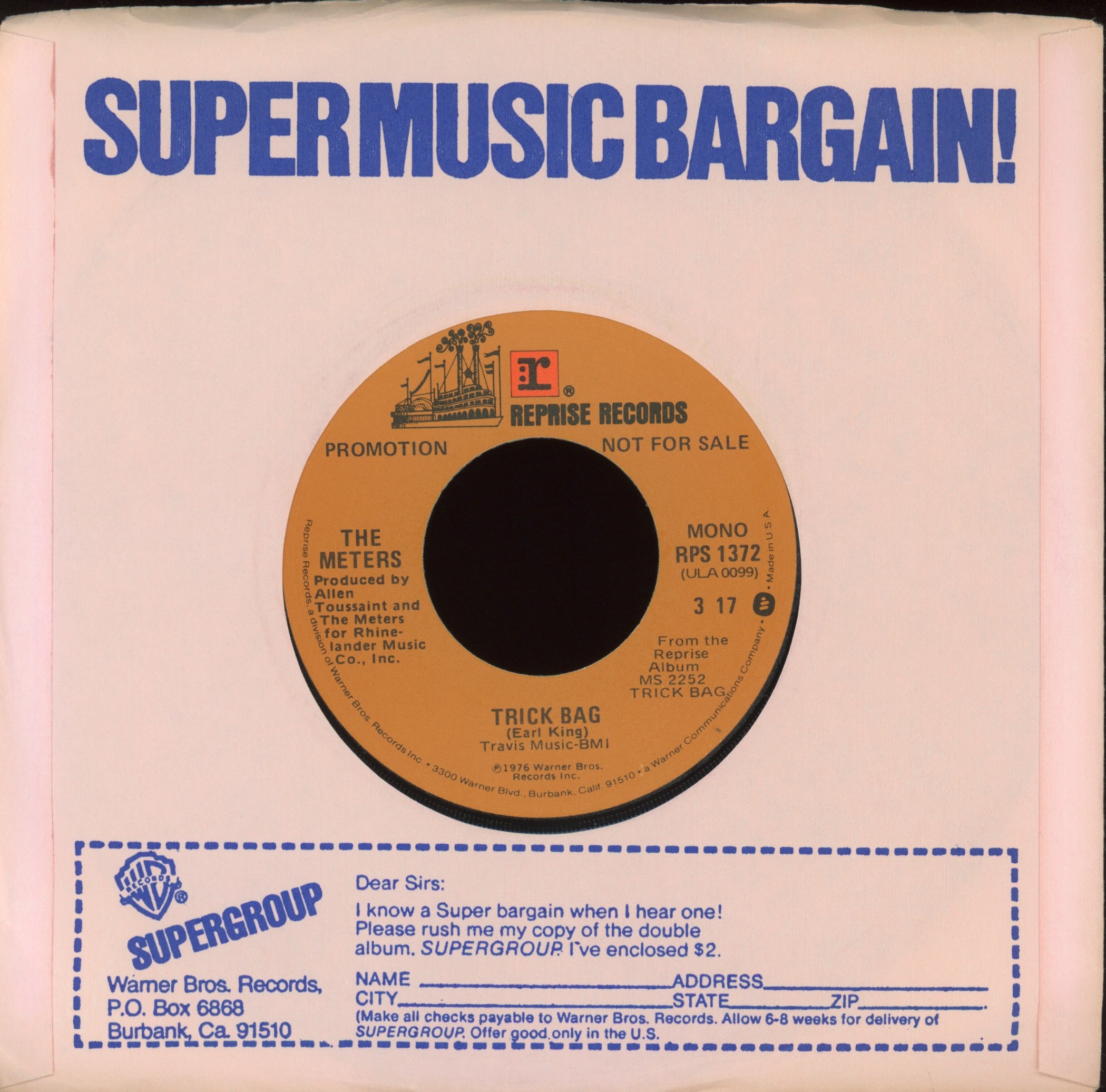 The Meters - Trick Bag on Reprise Promo