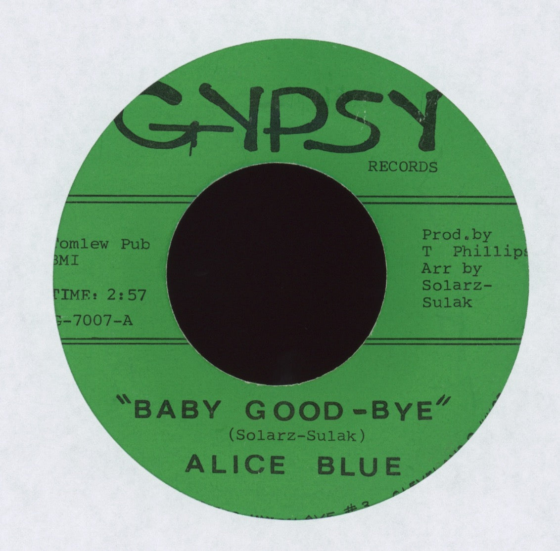 Alice Blue - Baby Good-Bye on Gypsy