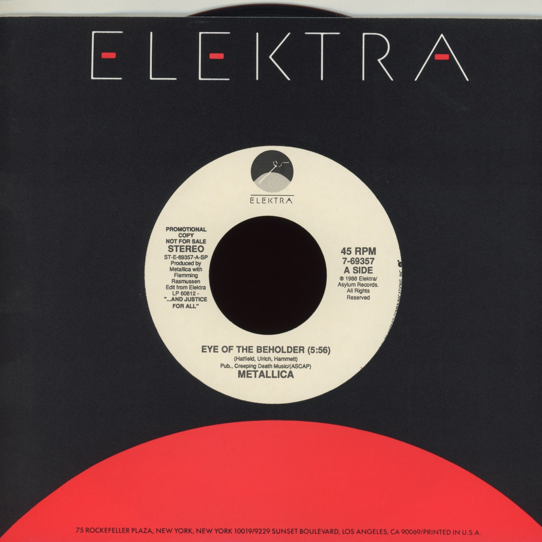 Metallica - Eye Of The Beholder on Elektra Promo