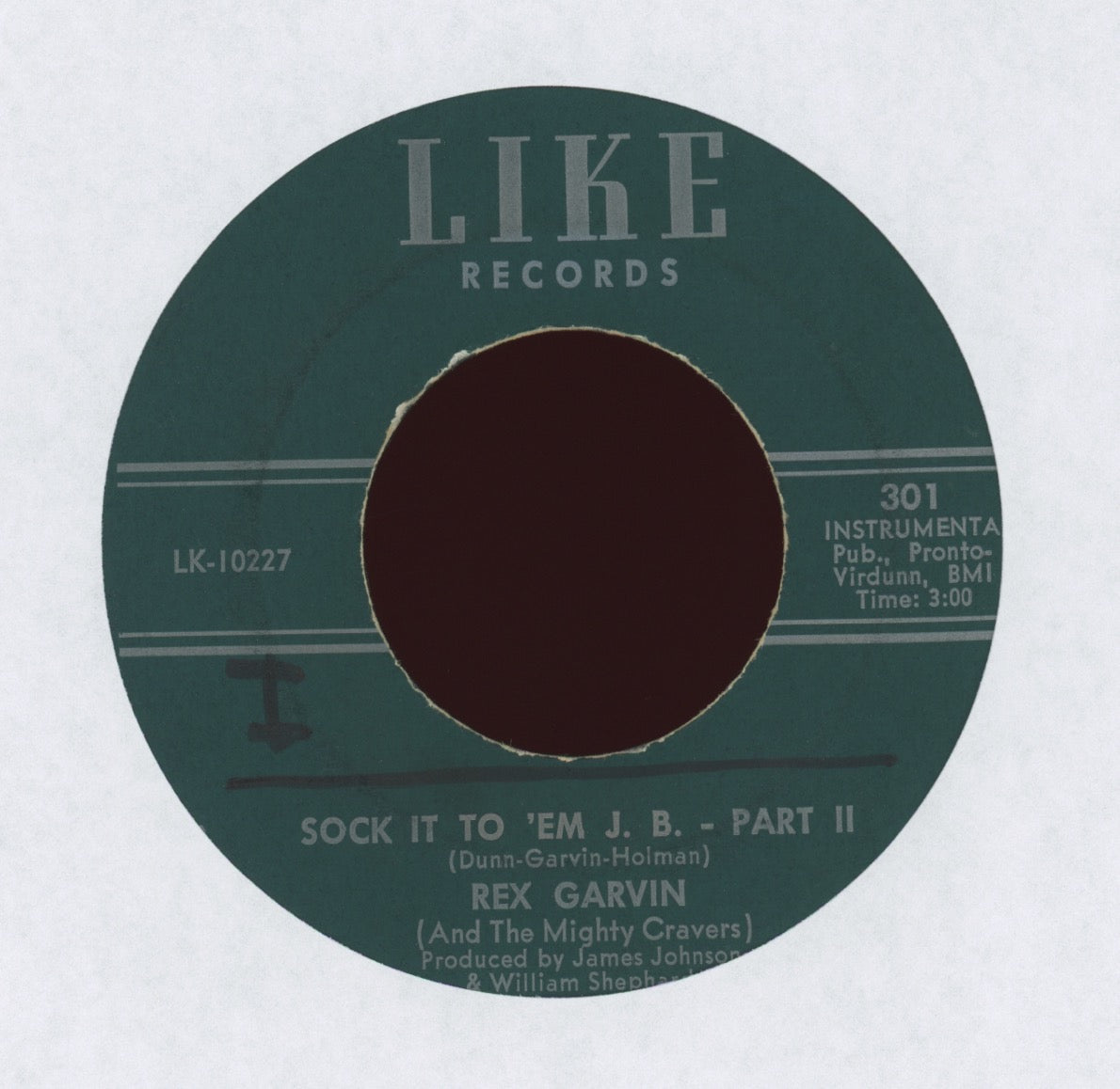 Rex Garvin & The Mighty Cravers - Sock It To 'Em J.B. on Like