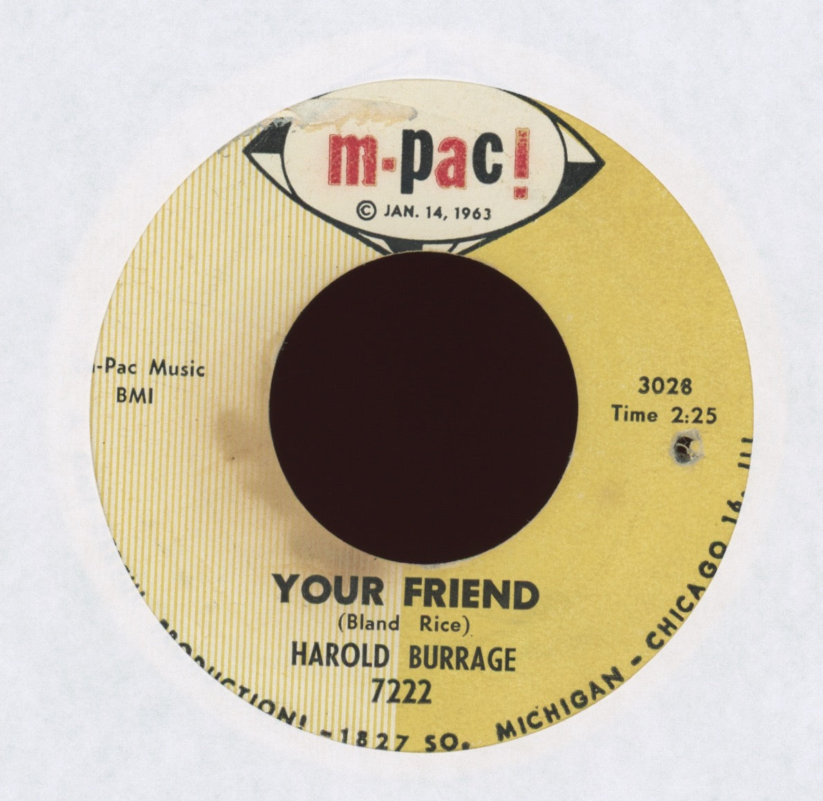 Harold Burrage - Your Friend on M-pac