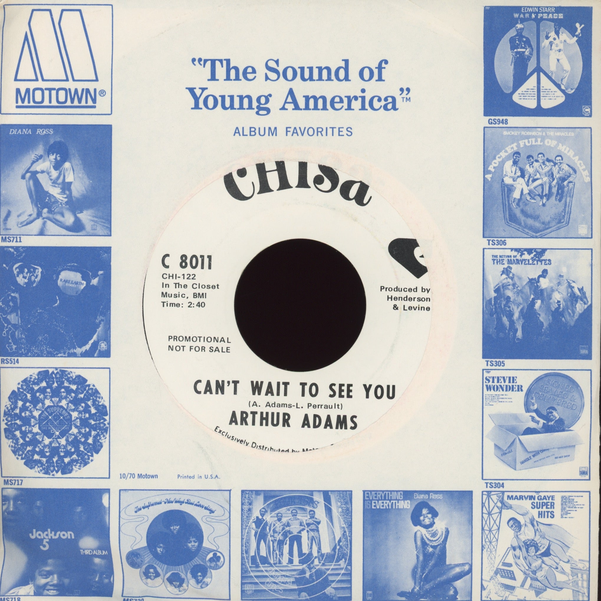 Arthur Adams - Can't Wait To See You on Chisa Promo