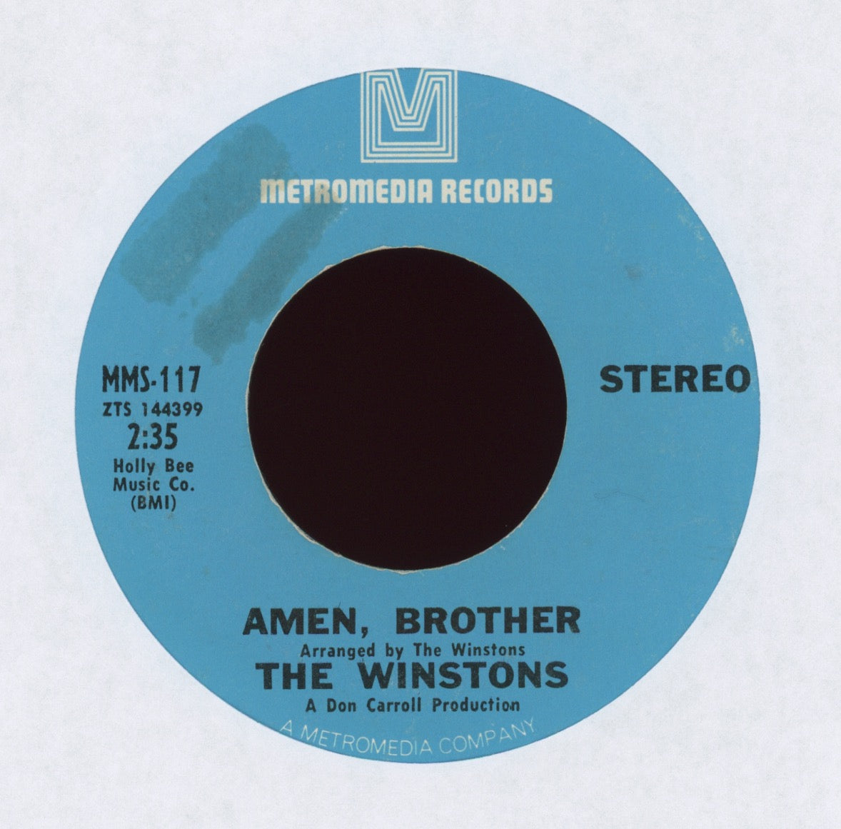The Winstons - Amen, Brother on Metromedia
