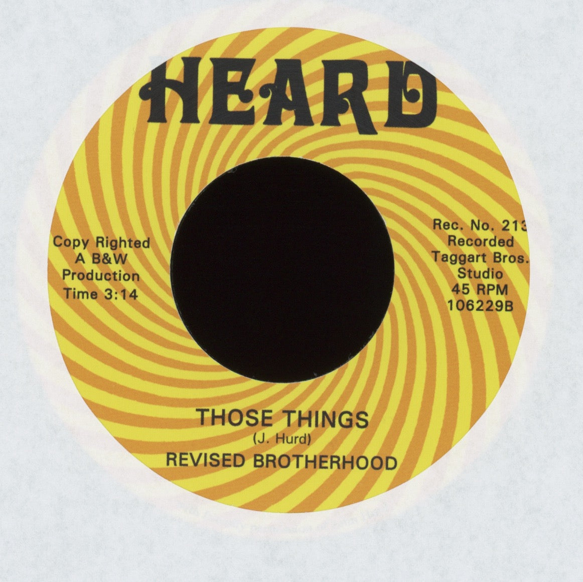 Revised Brotherhood - Tragedy on Heard / Tramp Reissue