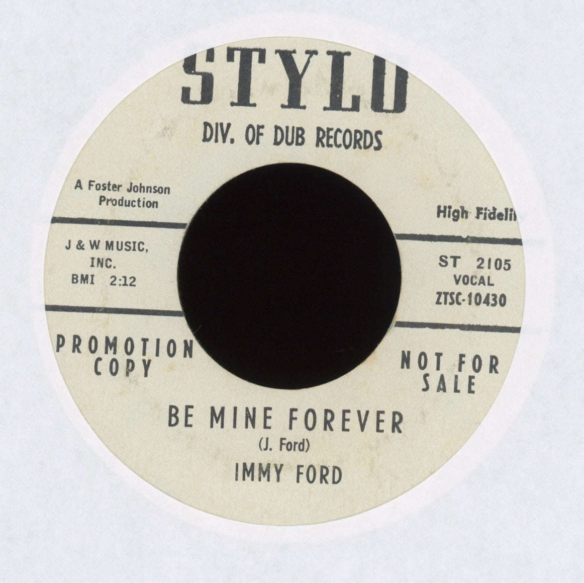 Jimmy Ford - We Belong (Together) on Stylo Promo