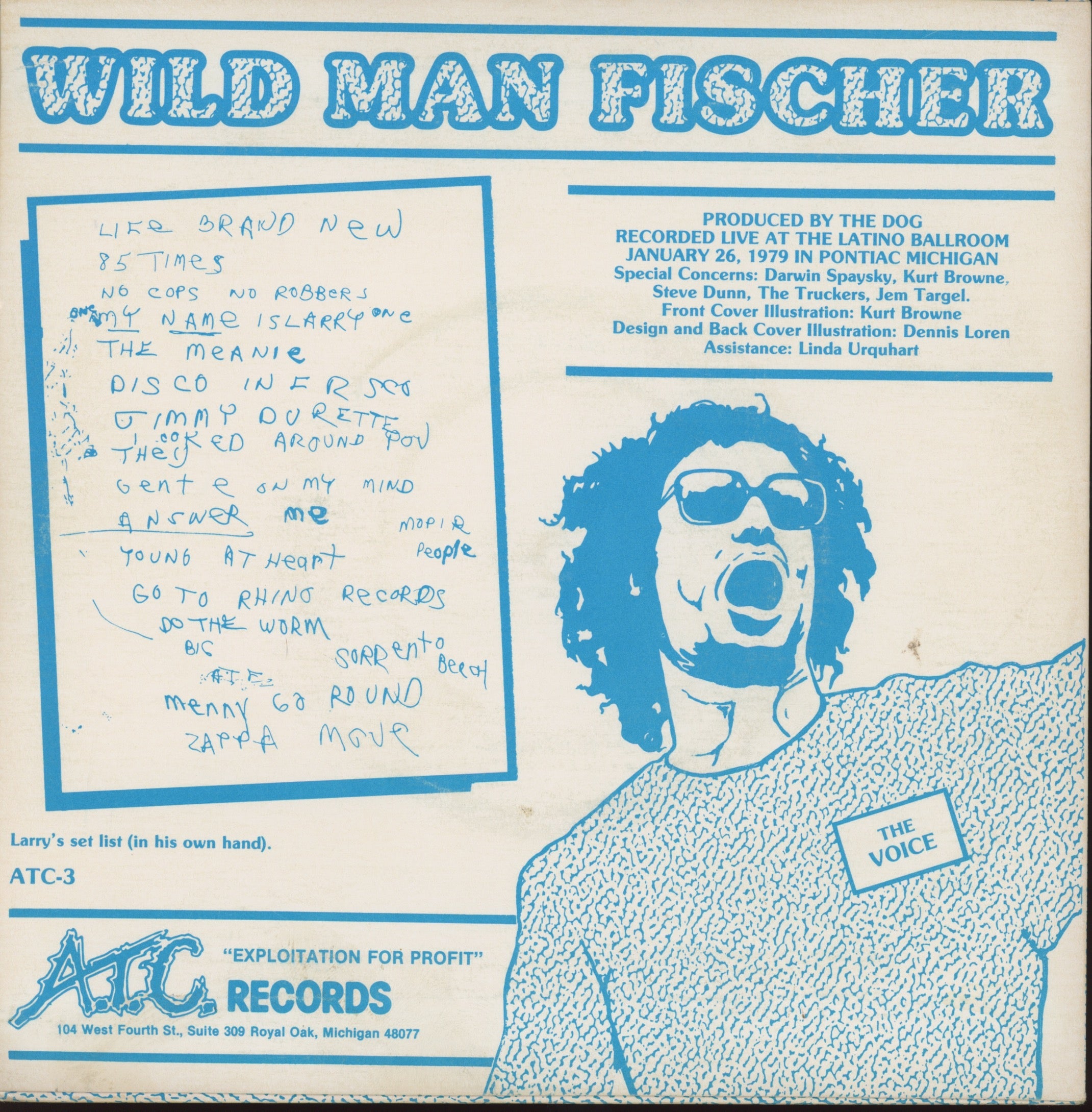 Wild Man Fischer - Larry Comes Alive on A.T.C.