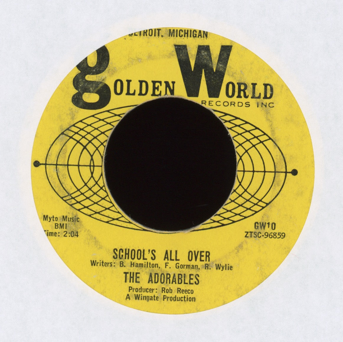 The Adorables - School's All Over on Golden World