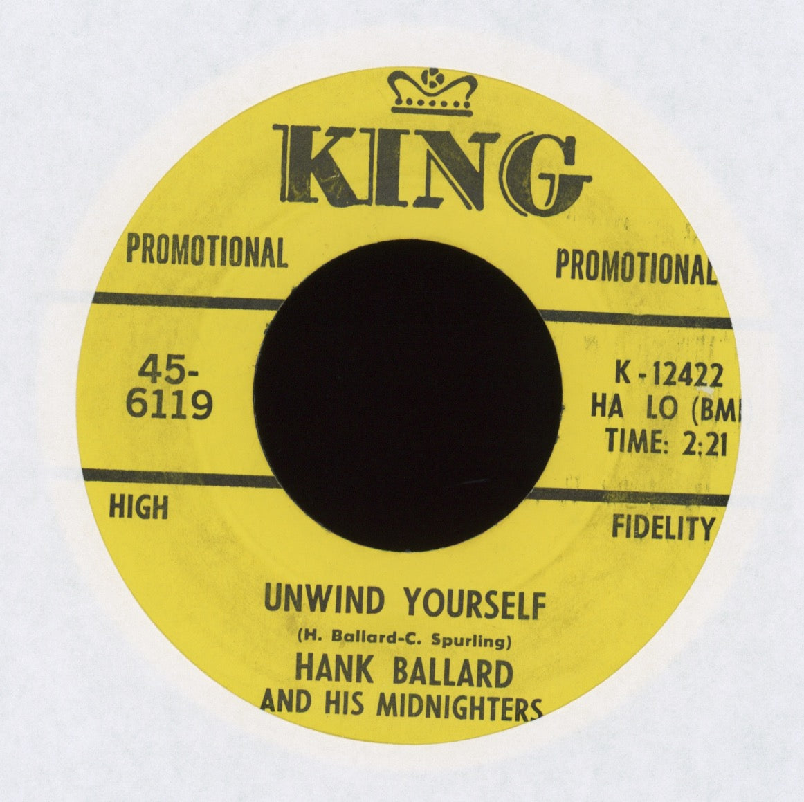 Hank Ballard & The Midnighters - Unwind Yourself on King Promo