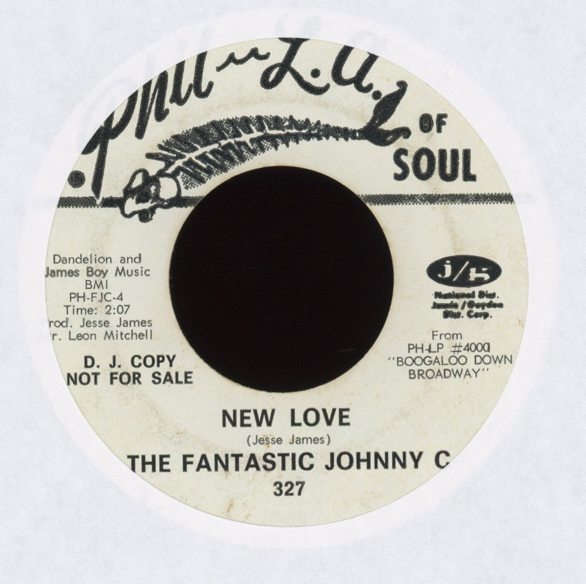 The Fantastic Johnny C - Is There Anything Better Than Making Love? on Phil L.A. of Soul Promo