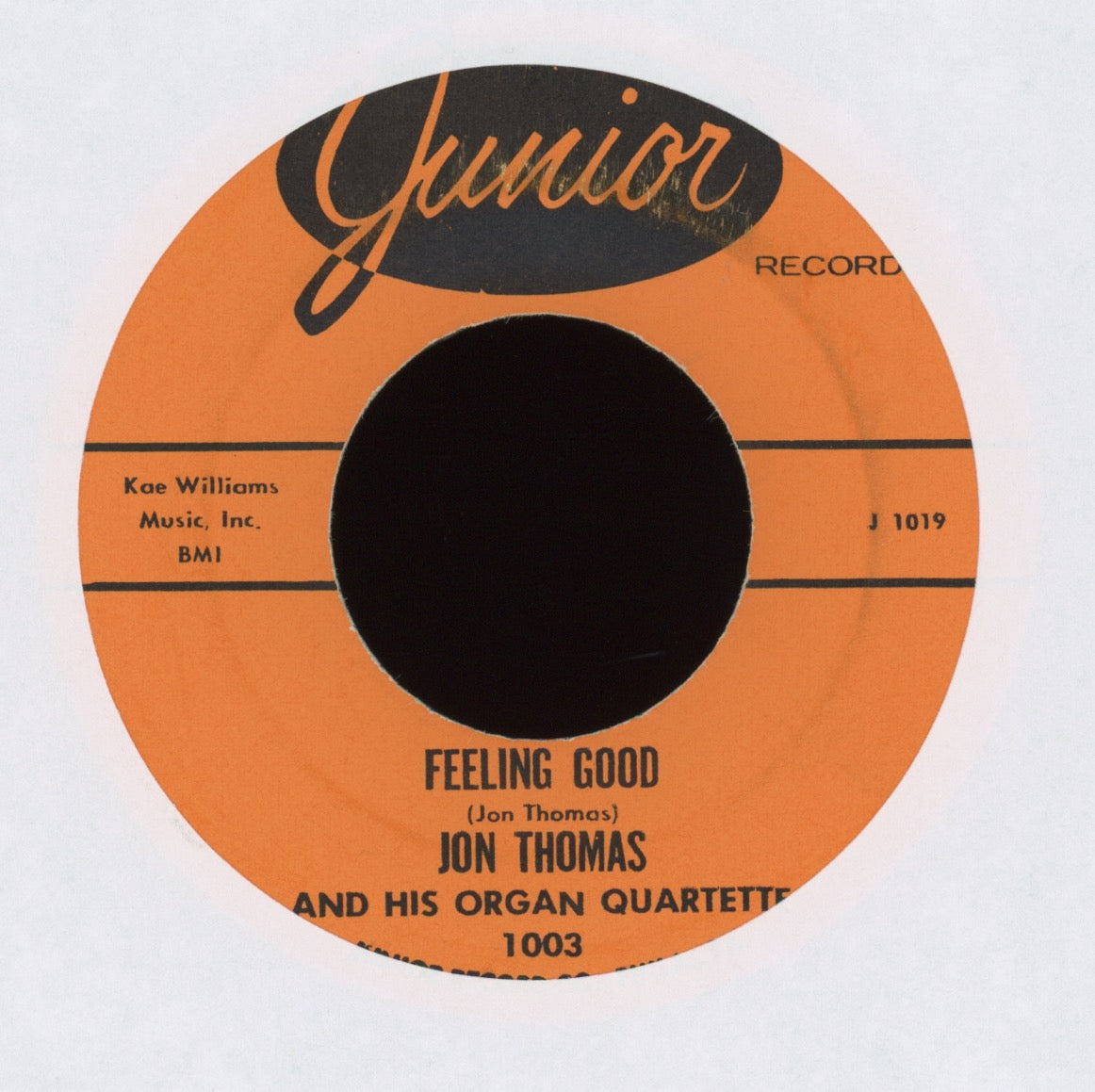 Jon Thomas And His Organ Quartette - Tizzy on Junior